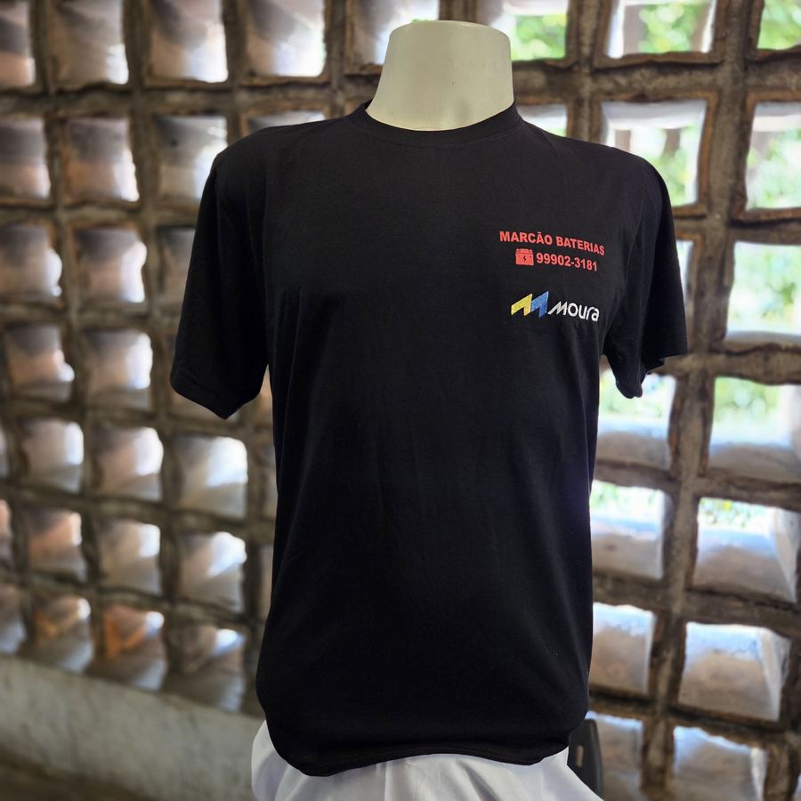 Camiseta corporativa Marcão Baterias